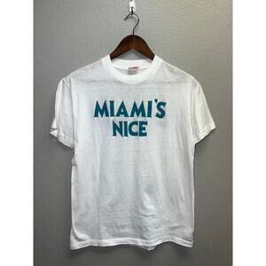 Vintage Miami Shirt Miami's Nice Project Lutheran Brotherhood Tee 80s Royal M